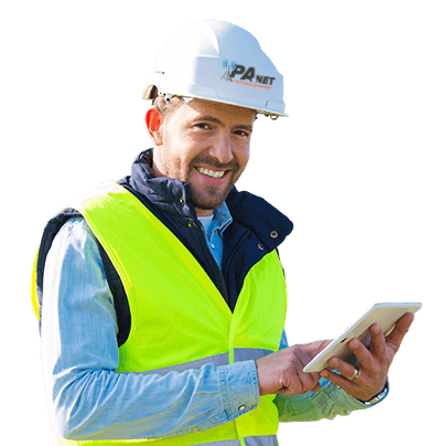 Construction safety worker